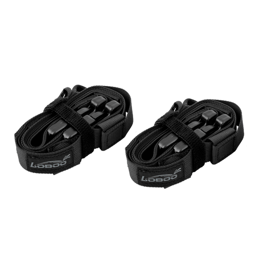 LOBOO Quick-Release Elastic Motorcycle Luggage Straps - 2 Sets