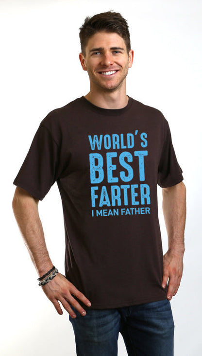 T-shirt graphique à manches courtes en bambou viscose/coton biologique pour homme - Le meilleur péteur du monde