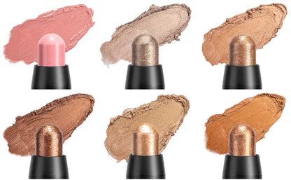 Metallic Eyeshadow Stick Set - 6 Creamy Pencils