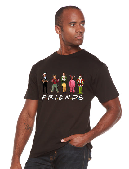 T-shirt en bambou imprimé pour hommes - Films de Noël drôles