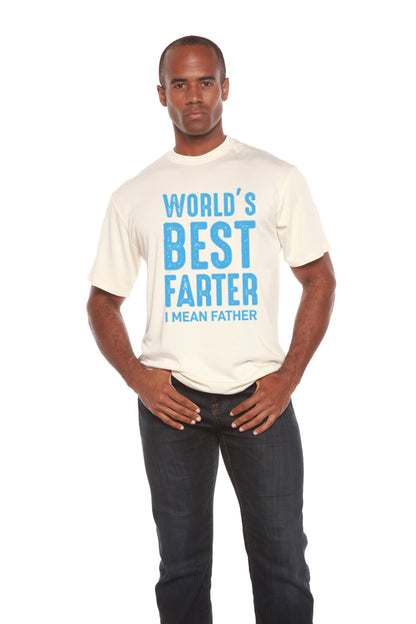 T-shirt graphique à manches courtes en bambou viscose/coton biologique pour homme - Le meilleur péteur du monde