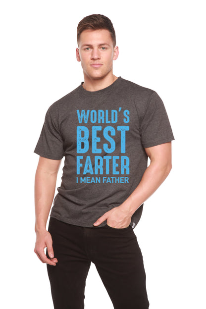 T-shirt graphique à manches courtes en bambou viscose/coton biologique pour homme - Le meilleur péteur du monde