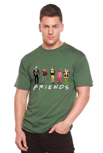 T-shirt en bambou imprimé pour hommes - Films de Noël drôles