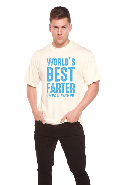 T-shirt graphique à manches courtes en bambou viscose/coton biologique pour homme - Le meilleur péteur du monde