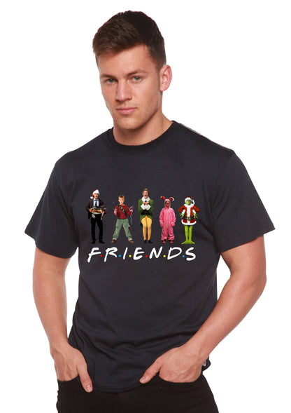 T-shirt en bambou imprimé pour hommes - Films de Noël drôles