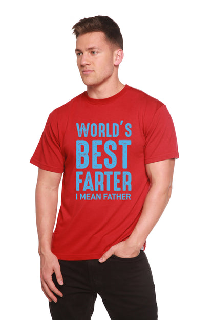 T-shirt graphique à manches courtes en bambou viscose/coton biologique pour homme - Le meilleur péteur du monde