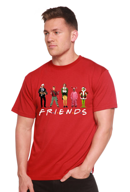 T-shirt en bambou imprimé pour hommes - Films de Noël drôles