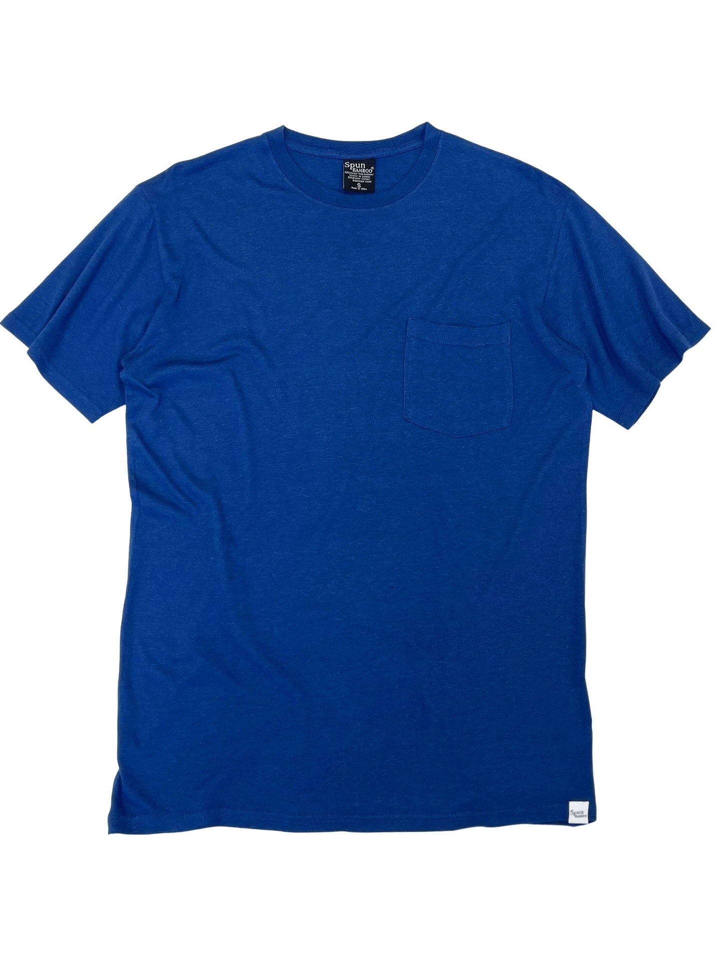 T-shirt à poche en viscose de bambou et coton biologique pour homme