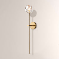 Luxury Crystal Wall Sconce Brass Bedroom Vanity Light
