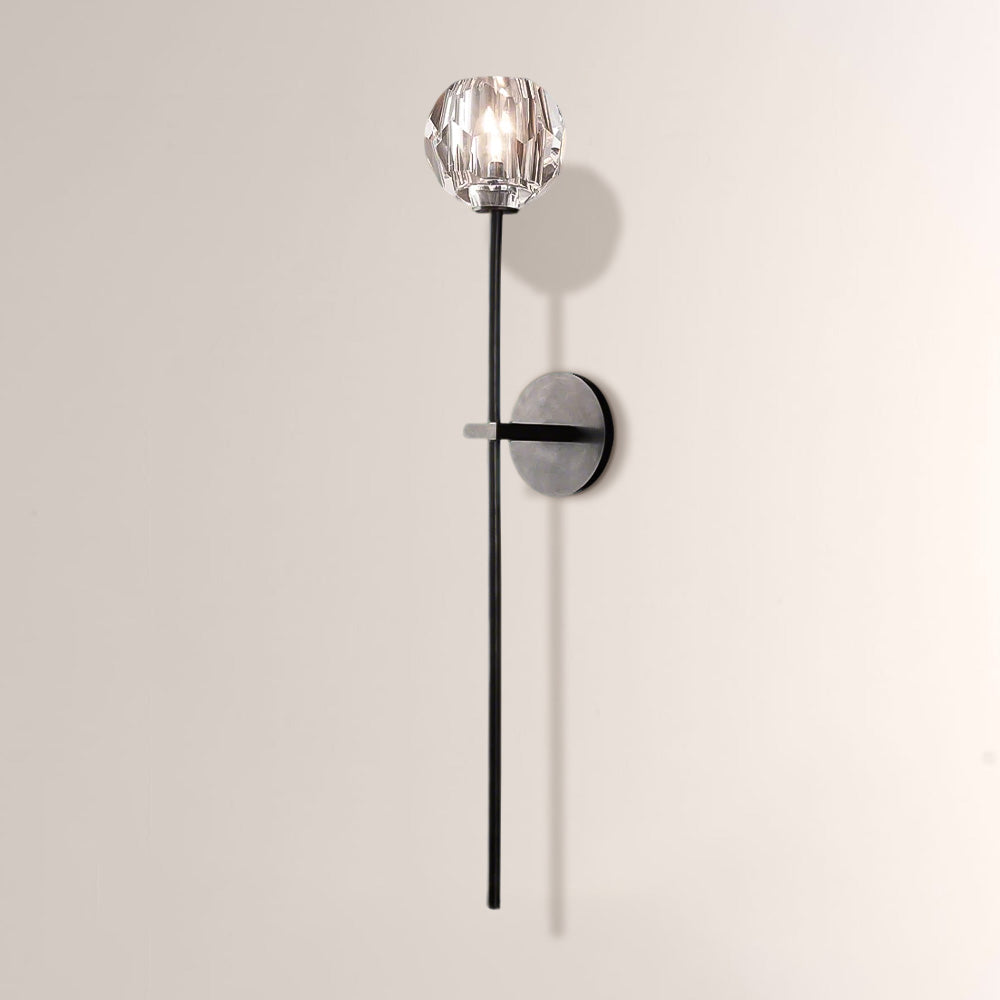 Luxury Crystal Wall Sconce Brass Bedroom Vanity Light
