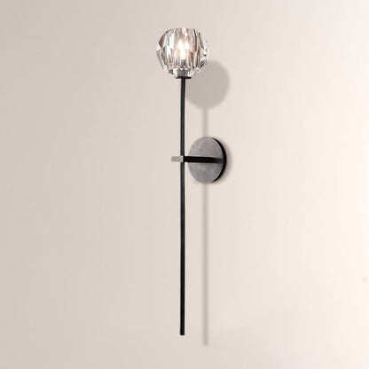 Luxury Crystal Wall Sconce Brass Bedroom Vanity Light