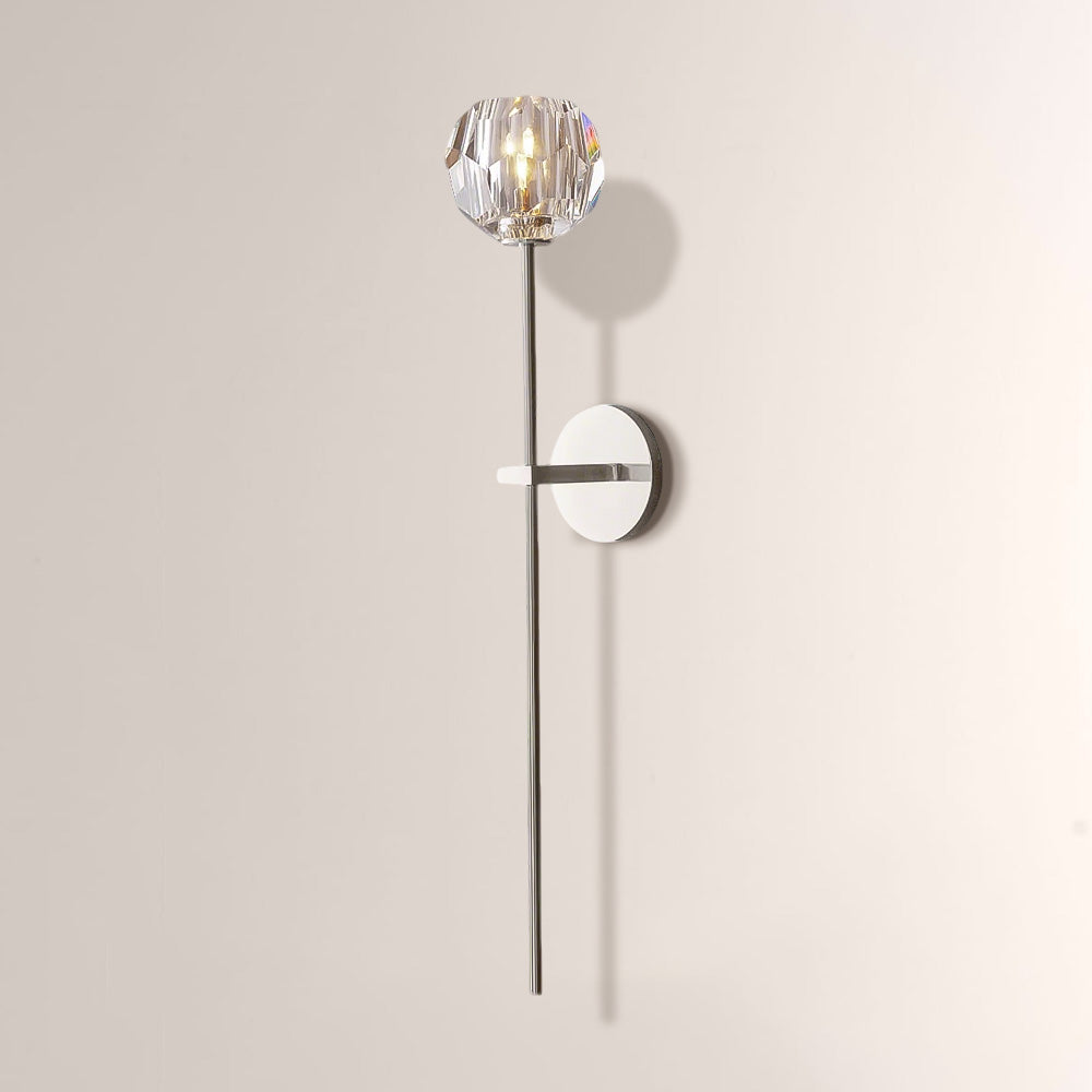Luxury Crystal Wall Sconce Brass Bedroom Vanity Light