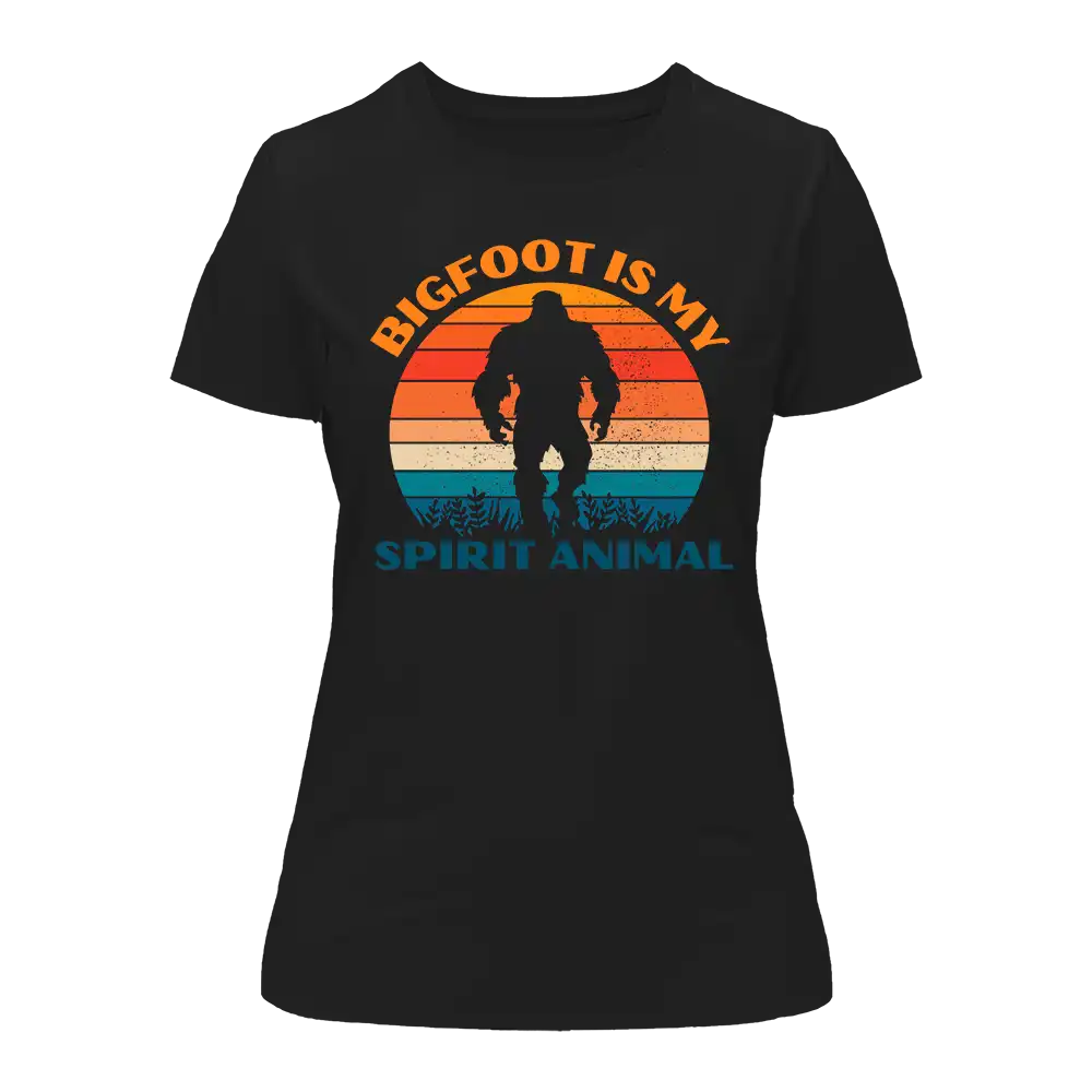 T-shirt femme Bigfoot est mon animal totem
