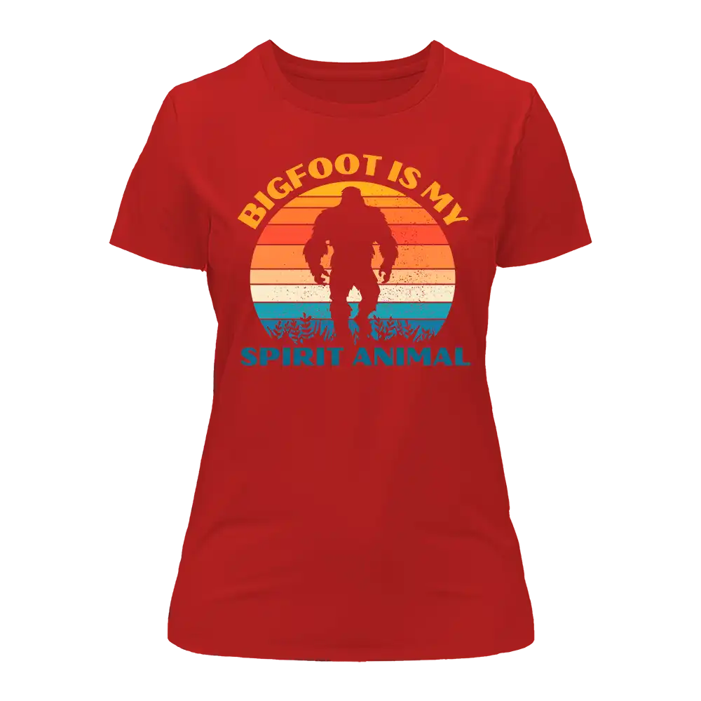 T-shirt femme Bigfoot est mon animal totem