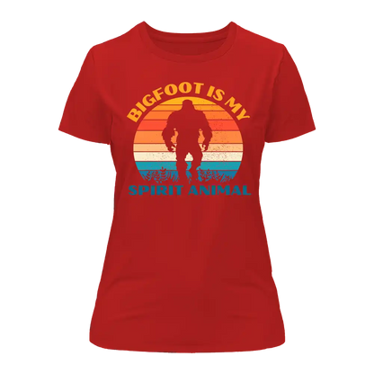 T-shirt femme Bigfoot est mon animal totem