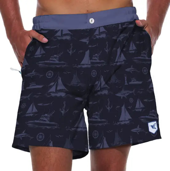 Men's El Capitán Sugar Skull Swim Trunks — Recycled Performance
