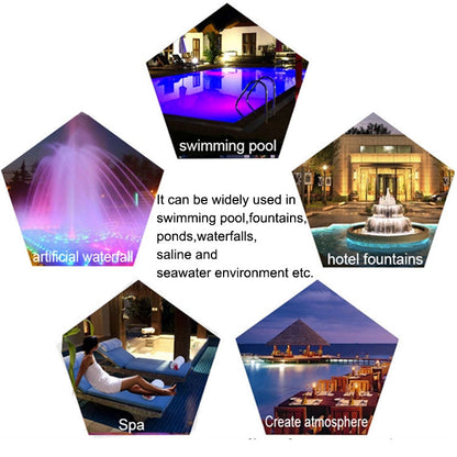 15W LED Pool Light IP68 Waterproof Stainless Steel Underwater Wall Mounted Light