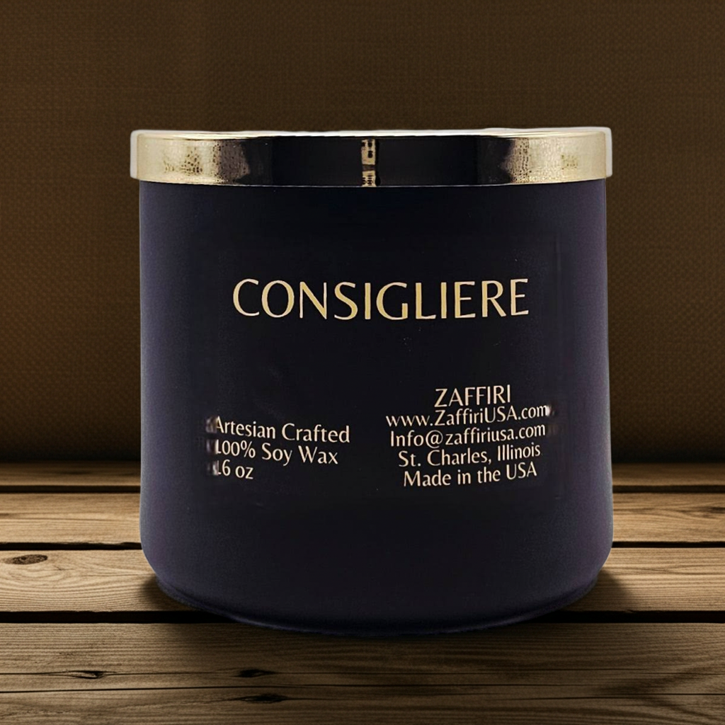 CONSIGLIERE | 16oz Soy Wax Candle - Fragrance by ZAFFIRI