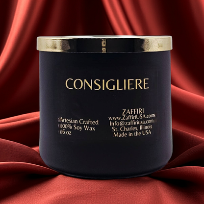 CONSIGLIERE | 16oz Soy Wax Candle - Fragrance by ZAFFIRI