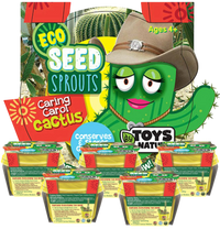 Eco Seed Sprouts Caring Carol Cactus - Multipack of 5