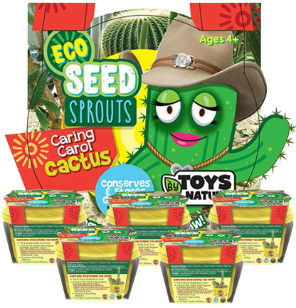 Eco Seed Sprouts Caring Carol Cactus - Multipack of 5