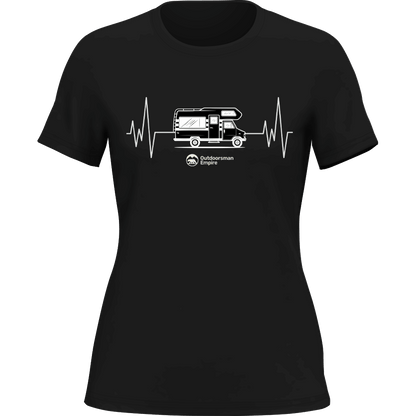 Camping Cardiogram T-Shirt for Women