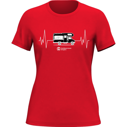 Camping Cardiogram T-Shirt for Women