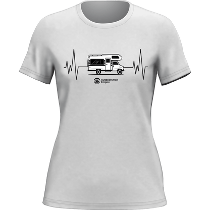 Camping Cardiogram T-Shirt for Women