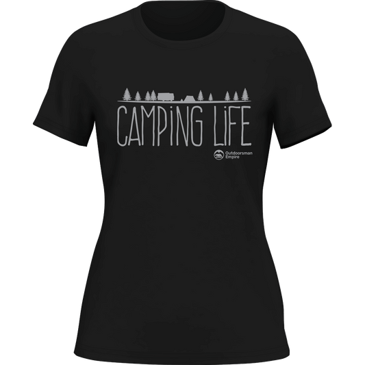 Camiseta "Camping Life" para mujer