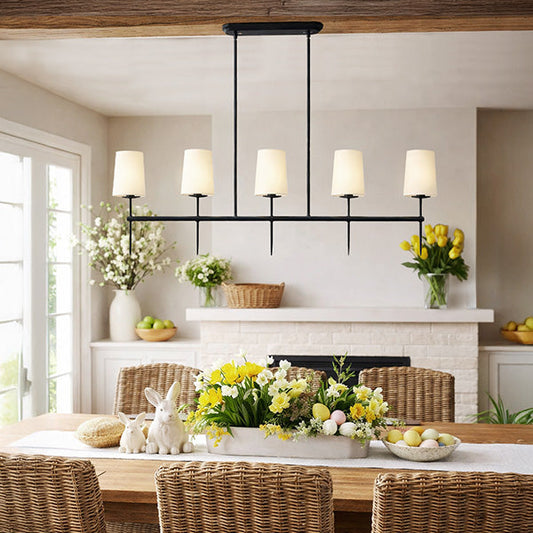 5-Light Linear Modern Chandelier
