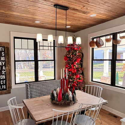 5-Light Linear Modern Chandelier