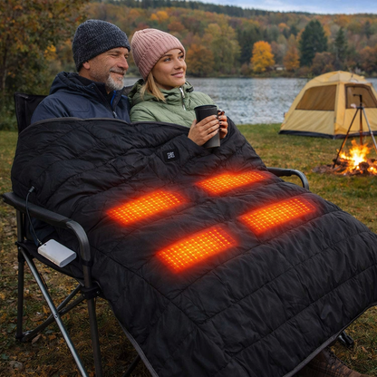 Manta Térmica de Camping LITEGUEST – Calor mediante USB para Exteriores