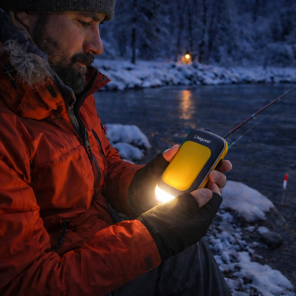 LITEGUEST 3-in-1 Heated Hand Warmer – Power Bank & LED Light
