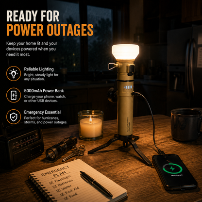 LITEGUEST 2-in-1 Camping Lantern & 5000mAh Power Bank