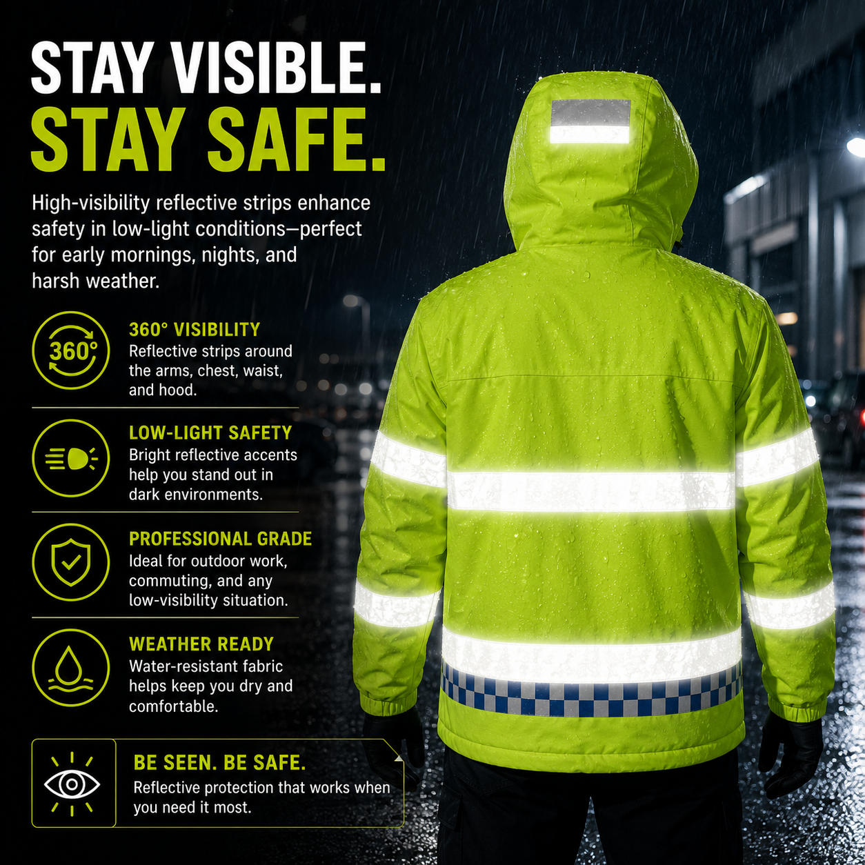 LITEGUEST 8-Zone Heated Reflective Jacket | Outdoor Utility Coat