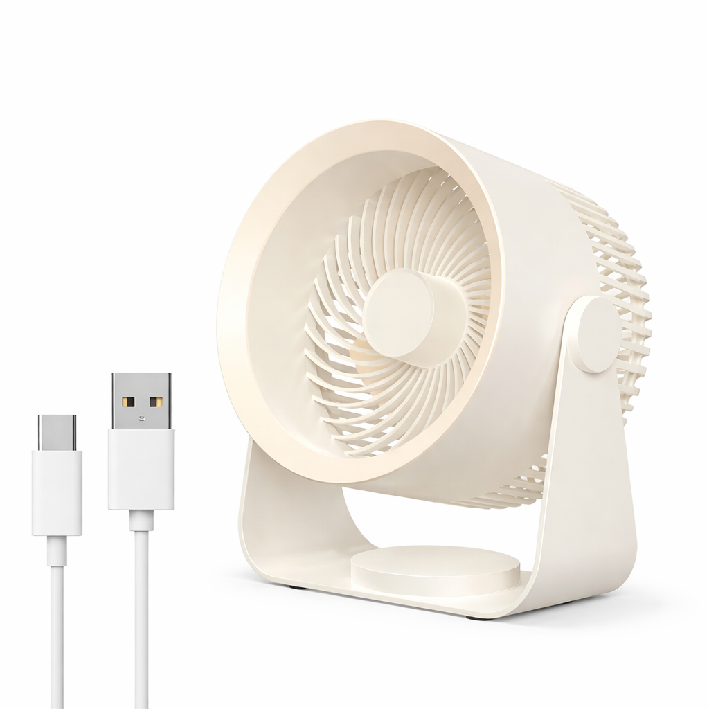 Portable Fan | Battery Operated Personal Fan with 4000mAh Rechargeable Battery | Lightweight Design for Indoor and Outdoor Cooling