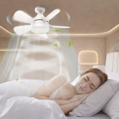Ceiling Fan Light | Flush Mount Ceiling Fan with Remote Control & Dimmable Brightness | Versatile Lighting for Comfort