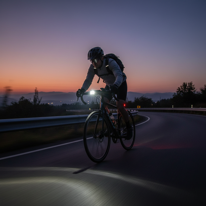 OFFBONDAGE 1000Lumen Bike Headlight USB Rechargeable MTB Road Bicycle Flashlight