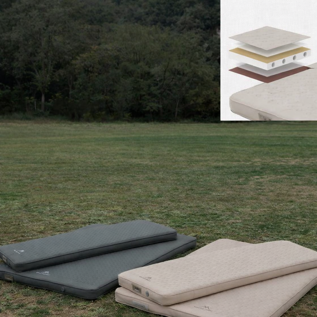MOUNTAINHIKER Self-Inflating Camping Mattress 10cm Thick Foldable Air Sleeping Pad