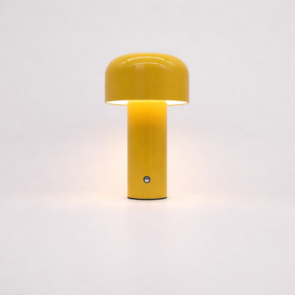 Retro Mushroom LED Table Lamp Touch Sensor Dimmable Rechargeable Desk Light