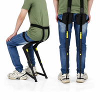 Wearable Exoskeleton Folding Chair Portable Outdoor Travel Seat Lightweight Stool