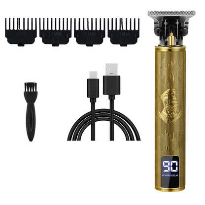 Professional Hair Clipper Beard Trimmer USB Rechargeable Barber Shaver