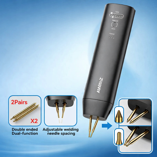 Soudeuse par points portable AWithZ, réglable 90 vitesses pour batterie 18650
