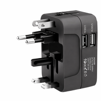 Universal AC Power Adapter EU US Plug Converter Dual USB Travel Charger