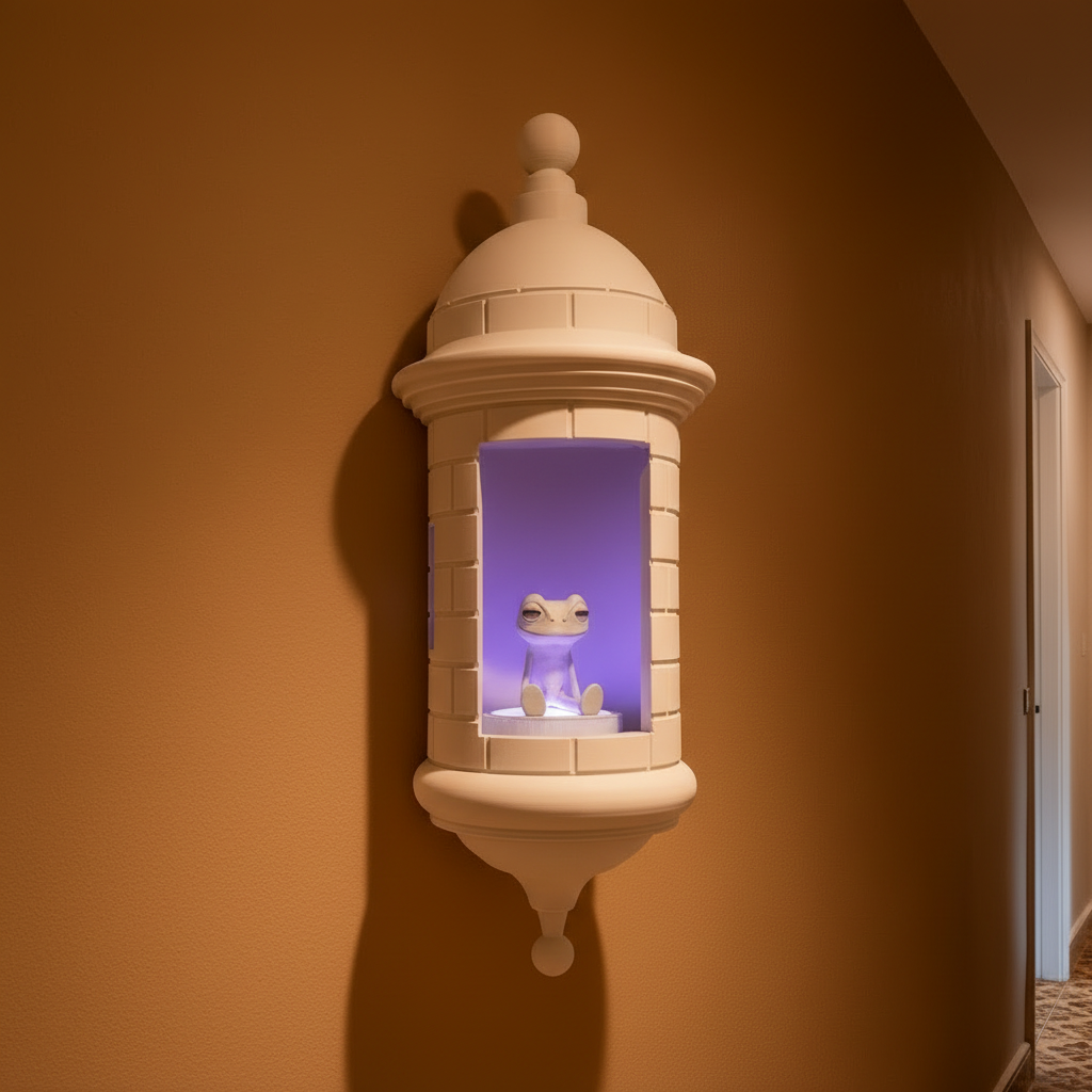 Puerto Rican Garita Coqui Lamp 16 Color USB LED Night Light Handmade Souvenir