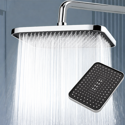 14" High Pressure Rain Shower Head Top Spray 360° Swivel Water Saving Flow