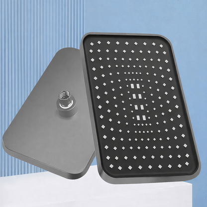 14" High Pressure Rain Shower Head Top Spray 360° Swivel Water Saving Flow