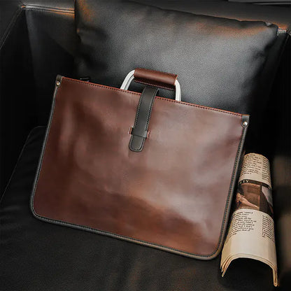 Attaché-case en cuir Crazy Horse