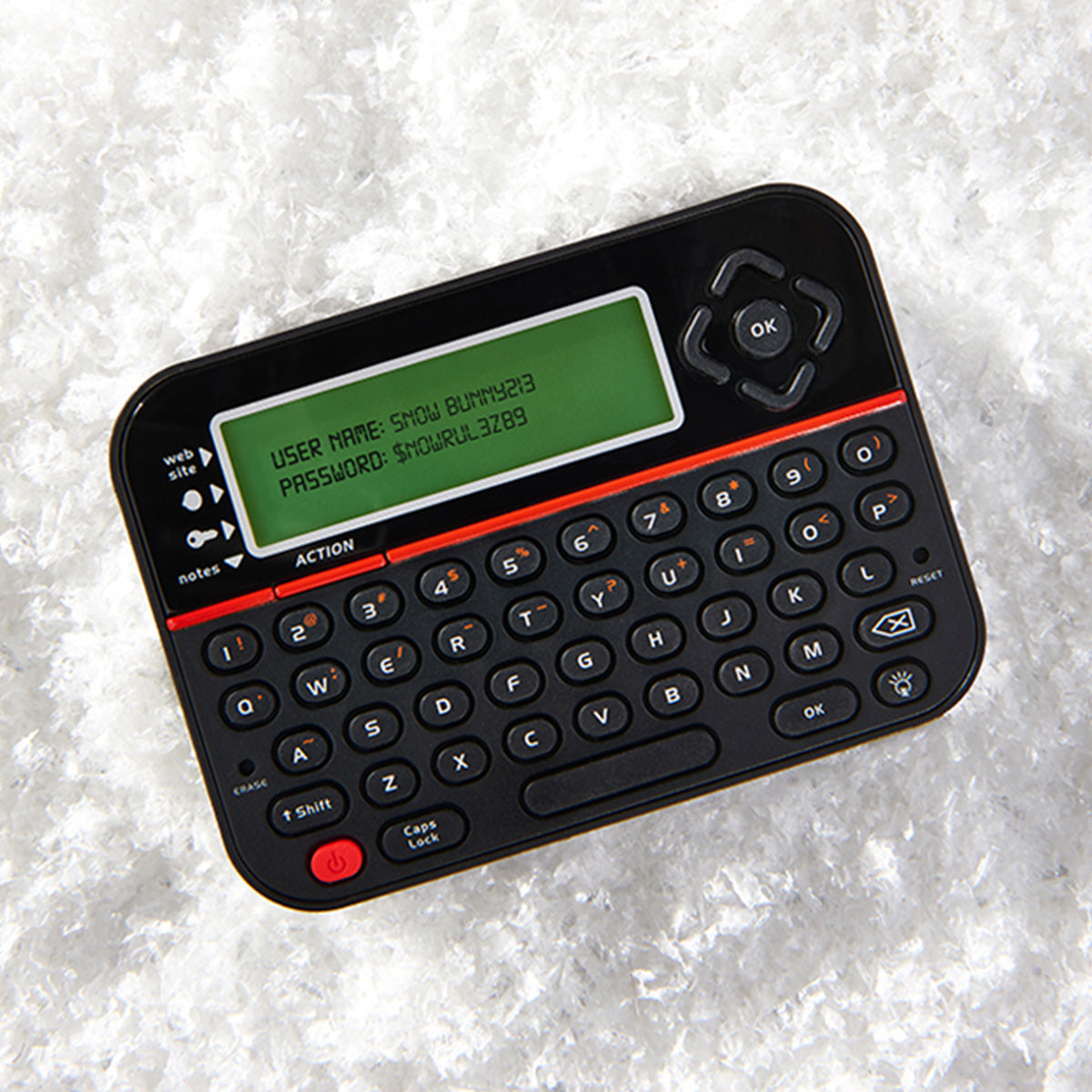 Compact Password Manager Vault for Secure Storage of 400 User IDs and Passwords with PIN Access