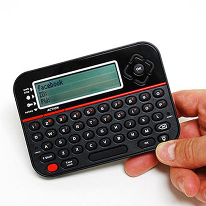 Compact Password Manager Vault for Secure Storage of 400 User IDs and Passwords with PIN Access